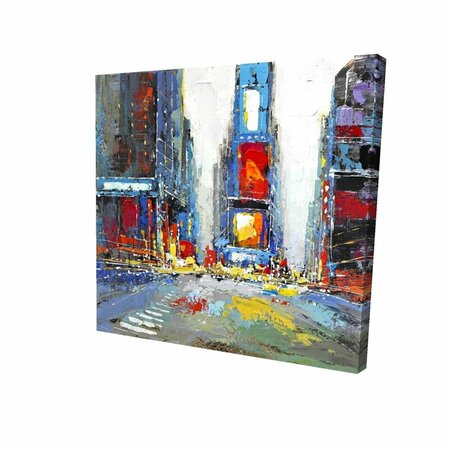 FONDO 16 x 16 in. Abstract & Colorful Buildings-Print on Canvas FO2787165